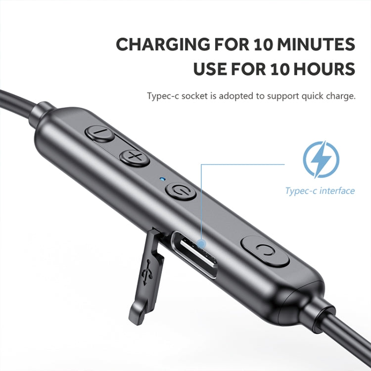 Écouteurs Bluetooth sans fil A10 Bluetooth 5.0 pour le sport, montés sur le cou